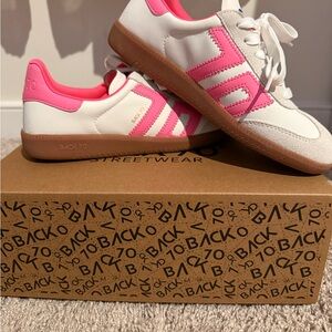 Pink and White Sneakers